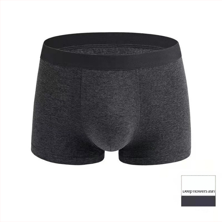 Vīriešu kokvilnas bokseršorti, antibakteriāli, elpojoši, vidējā josta, 95-100% kokvilna