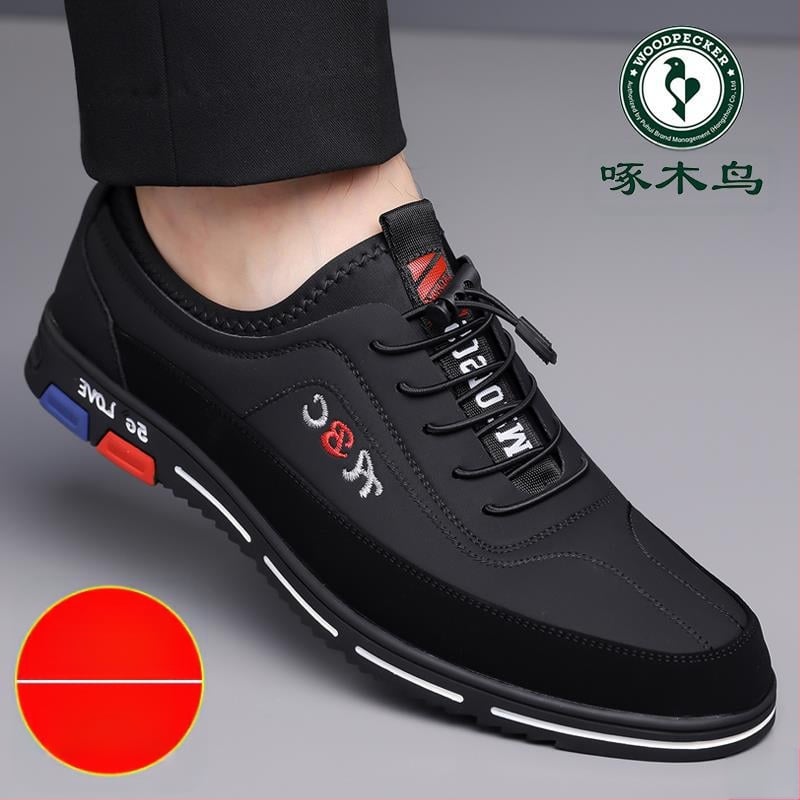 Pewter Bird Ανδρικά Παπούτσια από Δέρμα Μικροϊνών – χωρίς κορδόνια, υψηλό πάνω μέρος, μυτερό δάχτυλο, διαπνοή, καθημερινό επιχειρηματικό στυλ