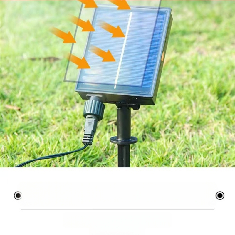 KM-S100 Solarni LED treperići niz za vanjsku upotrebu – IP65 vodootporno, upravljanje daljinskim i tipkom, snaga svjetla 6000