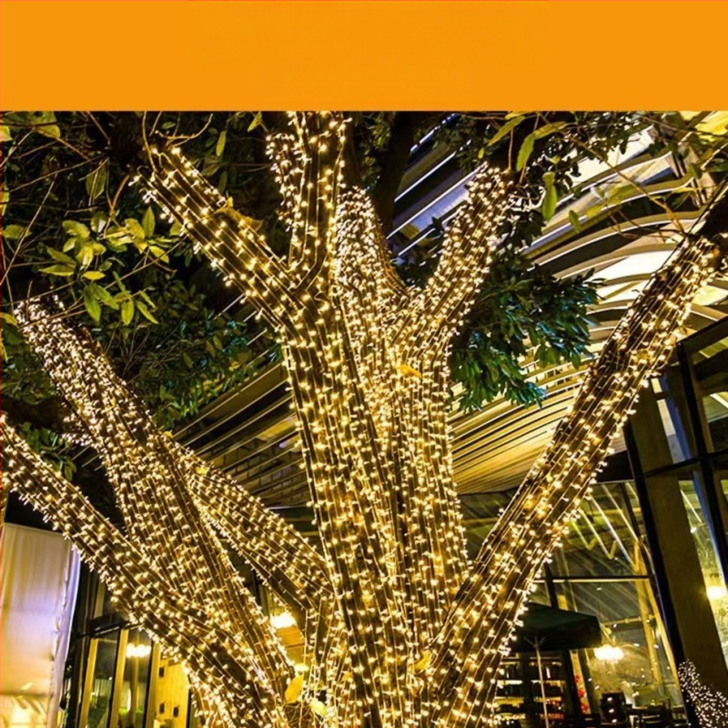 KM-S100 Solarni LED treperići niz za vanjsku upotrebu – IP65 vodootporno, upravljanje daljinskim i tipkom, snaga svjetla 6000