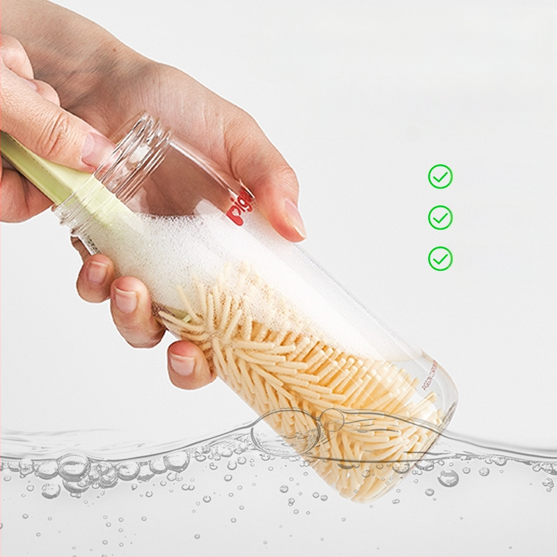 Portatīvs pudelīšu suka komplekts – bērnu pudelīšu tīrīšanas komplekts ar sūkšanas cauruli un daudzfunkcionālo krūzīšu suku | Preces kods: p8xcDJKx • Iepakojums: krāsaina kaste • Ārējā eksporta ekskluzivitāte • Noliktavā