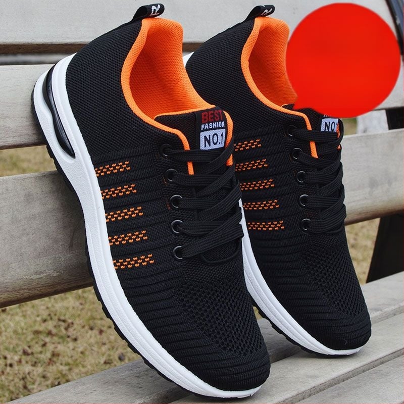 Muške tenisice za hodanje s prozračnim gornjim dijelom od mreže, mekana uloška, anti-miris, prednje vezivanje, za sve sezone, svakodnevni stil