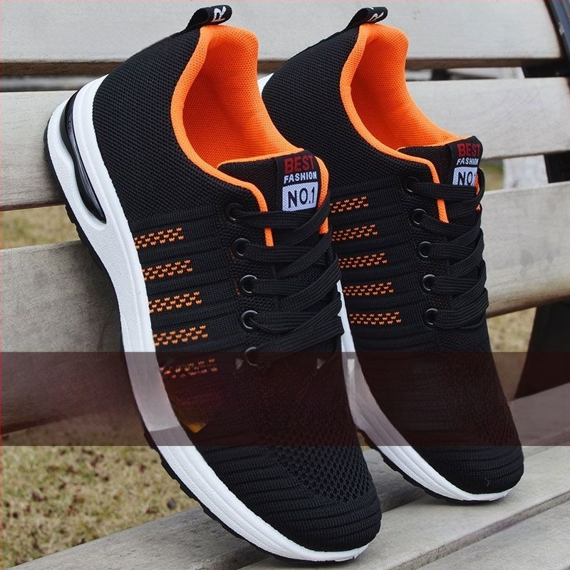 Muške tenisice za hodanje s prozračnim gornjim dijelom od mreže, mekana uloška, anti-miris, prednje vezivanje, za sve sezone, svakodnevni stil