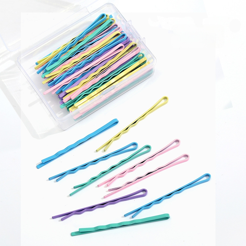 Metāla matu saspraude ar lakas pārklājumu, korejiešu stilā, svaigs un salds