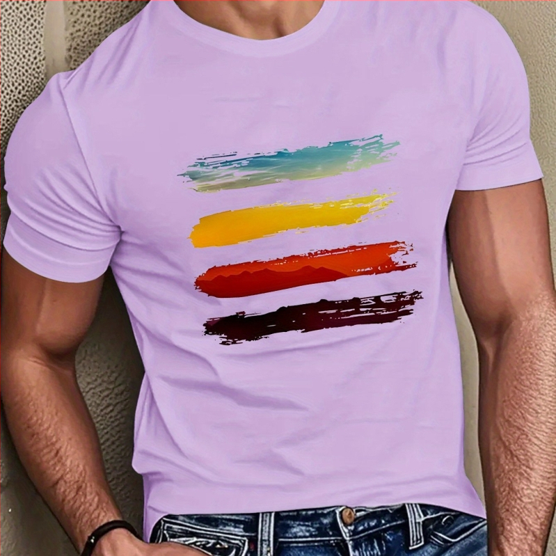 Mercerizirana pamuk majica, ispis, okrugli izrez, kratki rukavi, standardni kroj