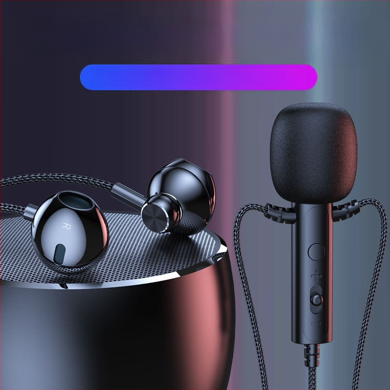 KCKZ C91 vadu Lavalier austiņas ar Type-C/3.5 mm savienojumu, 14.2 mm skaļrunis, 1.5 m kabelis, iekšējais mikrofons, 20–20000 Hz