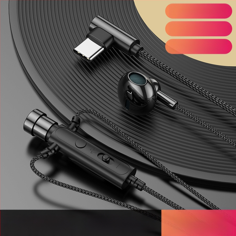 KCKZ C91 vadu Lavalier austiņas ar Type-C/3.5 mm savienojumu, 14.2 mm skaļrunis, 1.5 m kabelis, iekšējais mikrofons, 20–20000 Hz