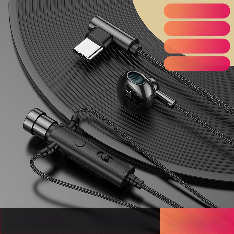 KCKZ C91 vadu Lavalier austiņas ar Type-C/3.5 mm savienojumu, 14.2 mm skaļrunis, 1.5 m kabelis, iekšējais mikrofons, 20–20000 Hz