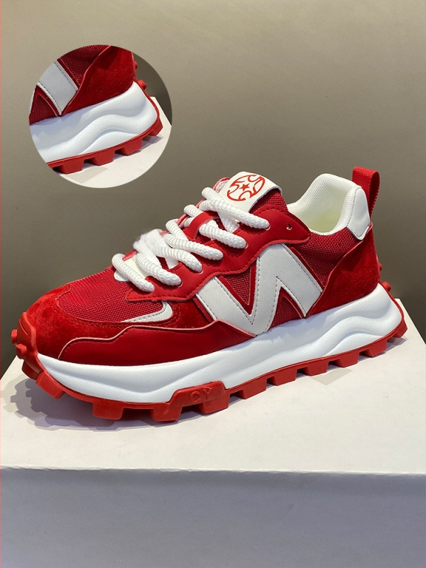 Unisex kasdieniai tinkliniai sportbačiai su mišriomis medžiagomis, apvali nosis, raišteliai, plokščias gumos putų padas