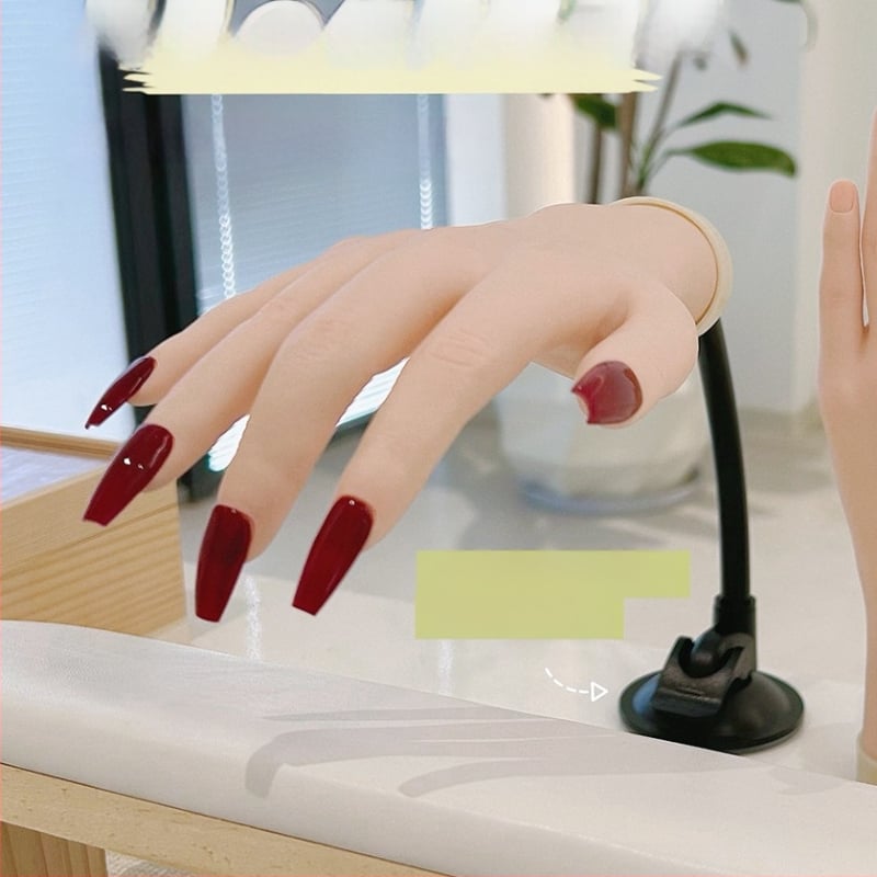 Model ruke za vježbanje nokti s mekanim savitljivim prstima — prikaz ruke za nokte, alat za umjetnost noktiju