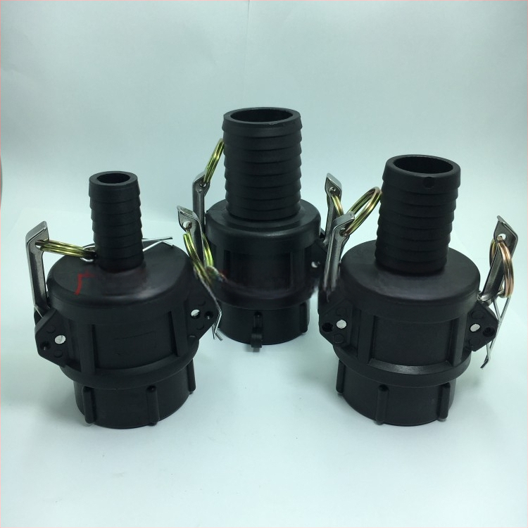 IBC tvertnes adapteris — 2 collas vītne uz 1 collas iekšējās vītnes, plastmasas savienotājs