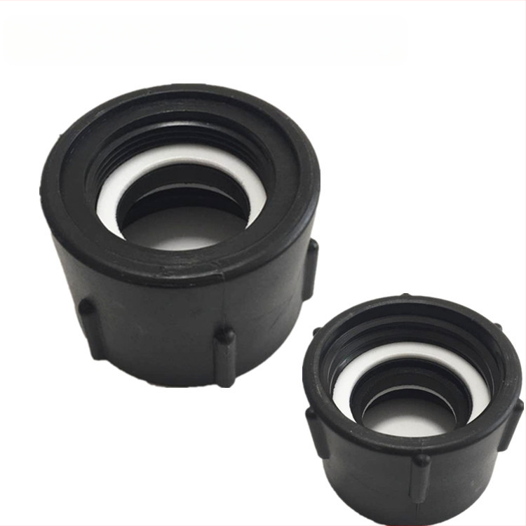 IBC tvertnes adapteris — 2 collas vītne uz 1 collas iekšējās vītnes, plastmasas savienotājs