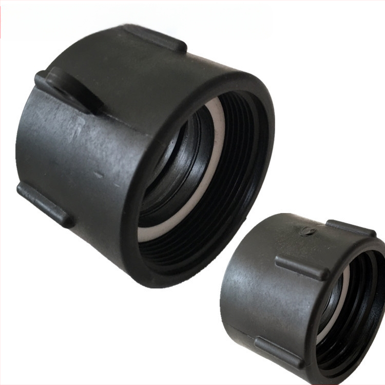 IBC tvertnes adapteris — 2 collas vītne uz 1 collas iekšējās vītnes, plastmasas savienotājs