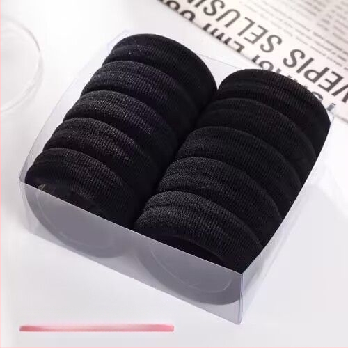 Elastična gumica za visoku repu — bezšivna, visoke elastičnosti, poliestersko vlakno, marka Unique Item, proljeće 2025, stil crtani, svježe i slatko