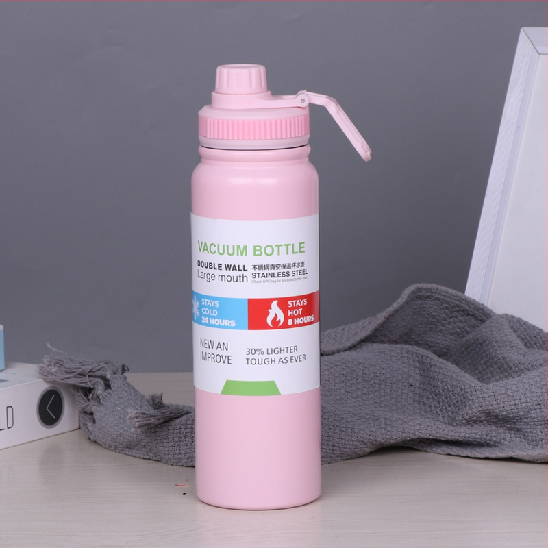 Izolēta termos krūze no 304 nerūsējošā tērauda – divslāņa, saglabā siltumu 12–24 stundas, pārnēsājams ārējais ūdens pudele auto, riteņbraukšana un pārgājieni, lāzera gravēšana pieejama