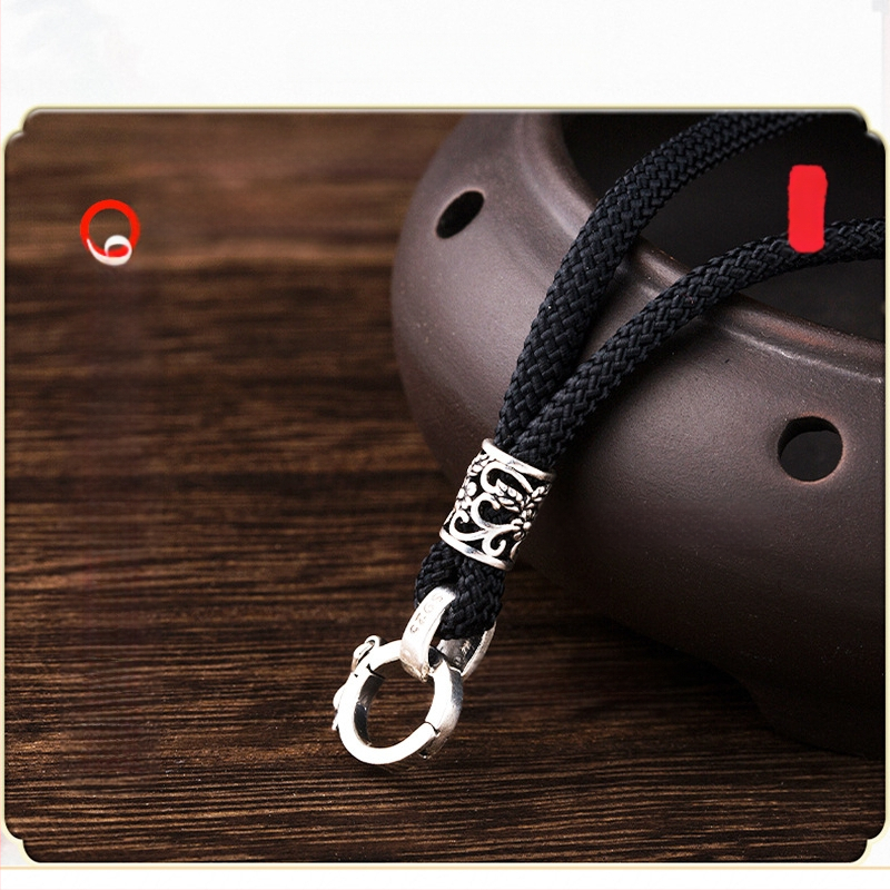 Unisex karoliai su pakabuku ir sagtimi Passepartout virviniu grandine