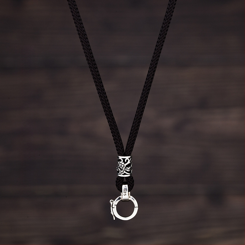 Unisex karoliai su pakabuku ir sagtimi Passepartout virviniu grandine