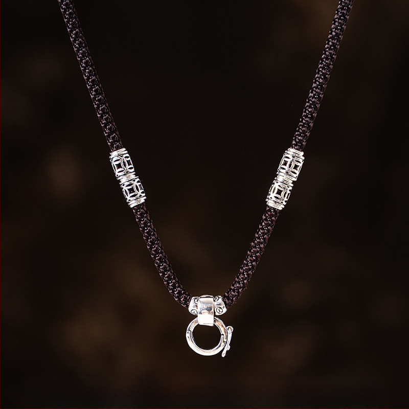 Unisex karoliai su pakabuku ir sagtimi Passepartout virviniu grandine