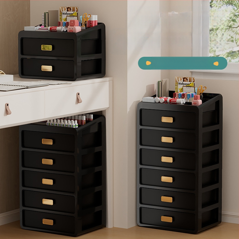 Plastična kutija za kozmetiku s ladicom ispod stola, japanskog stila organizator njege kože, velik kapacitet