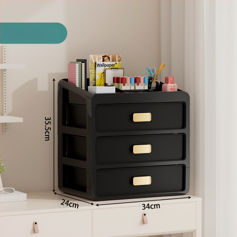 Plastična kutija za kozmetiku s ladicom ispod stola, japanskog stila organizator njege kože, velik kapacitet