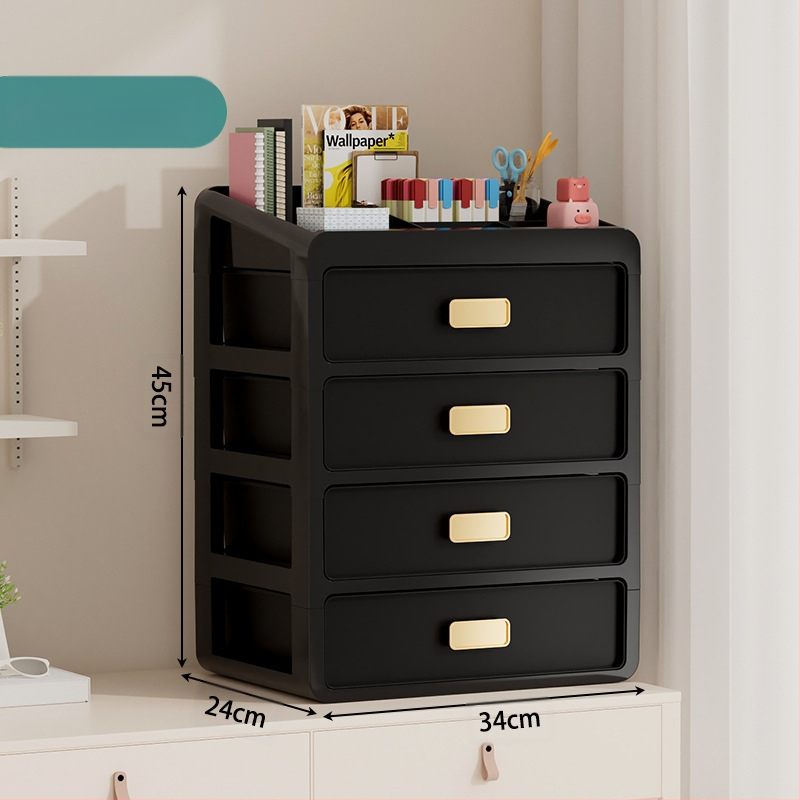 Plastična kutija za kozmetiku s ladicom ispod stola, japanskog stila organizator njege kože, velik kapacitet