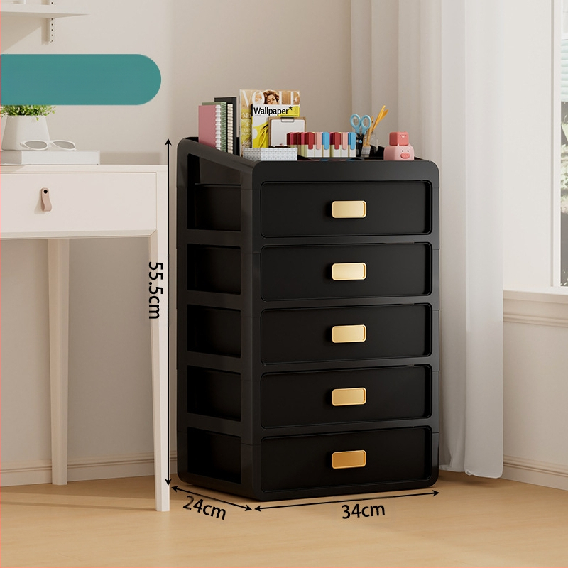 Plastična kutija za kozmetiku s ladicom ispod stola, japanskog stila organizator njege kože, velik kapacitet