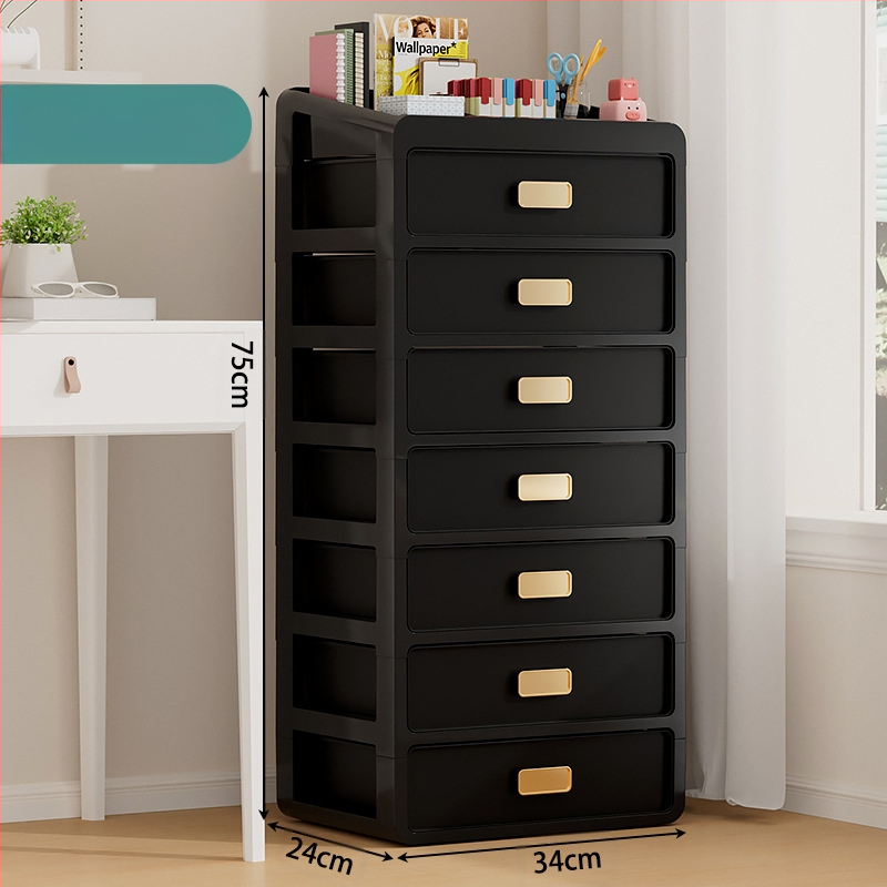 Plastična kutija za kozmetiku s ladicom ispod stola, japanskog stila organizator njege kože, velik kapacitet