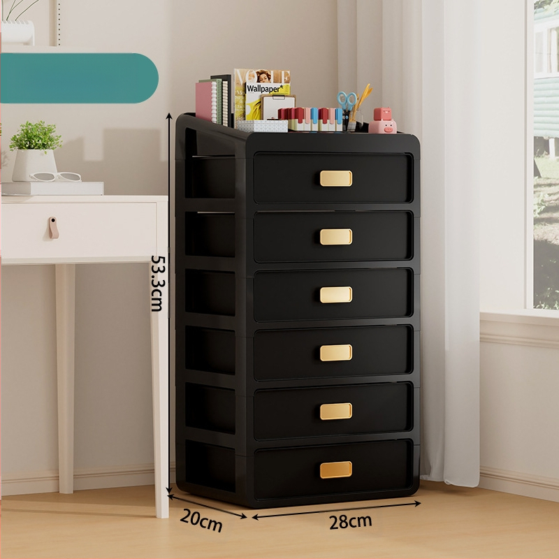 Plastična kutija za kozmetiku s ladicom ispod stola, japanskog stila organizator njege kože, velik kapacitet