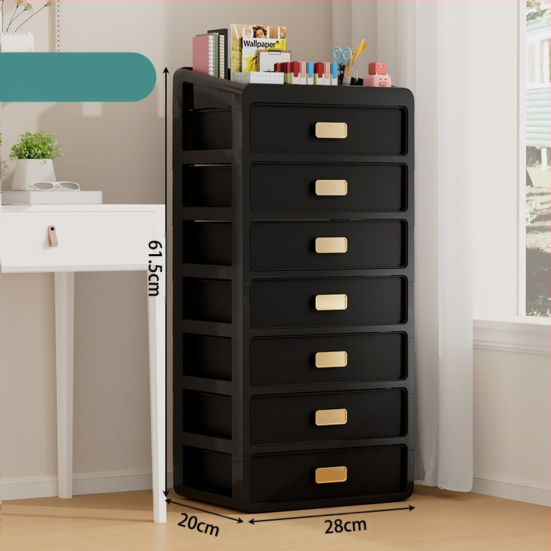 Plastična kutija za kozmetiku s ladicom ispod stola, japanskog stila organizator njege kože, velik kapacitet