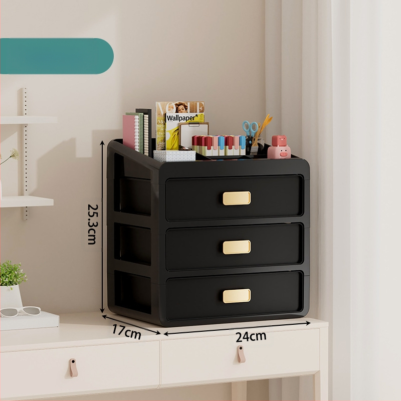 Plastična kutija za kozmetiku s ladicom ispod stola, japanskog stila organizator njege kože, velik kapacitet