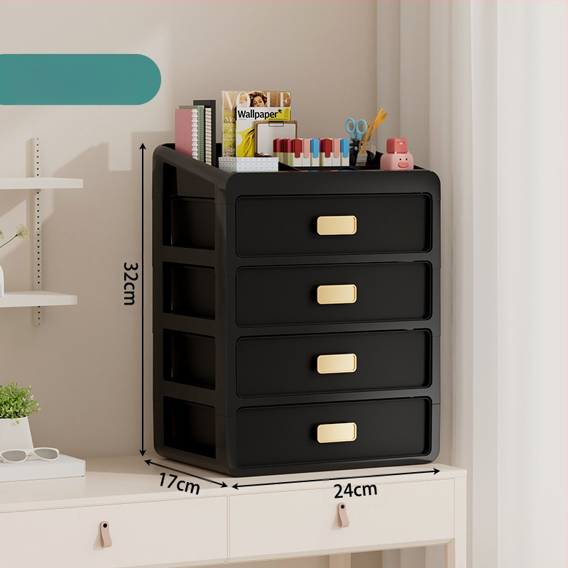 Plastična kutija za kozmetiku s ladicom ispod stola, japanskog stila organizator njege kože, velik kapacitet