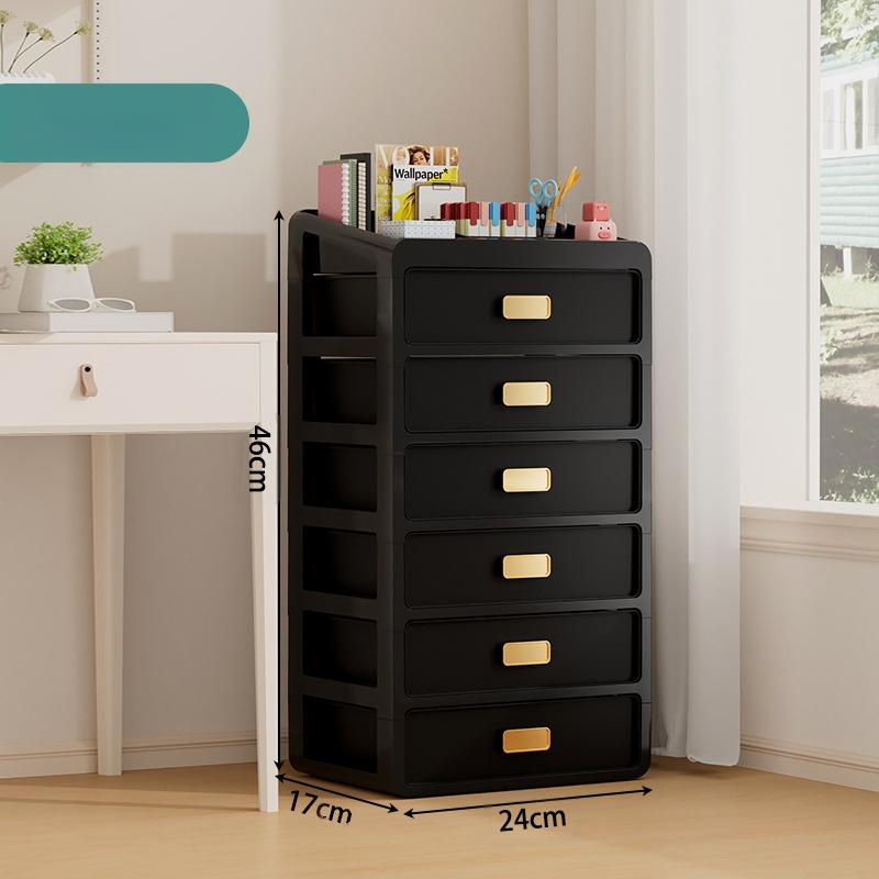 Plastična kutija za kozmetiku s ladicom ispod stola, japanskog stila organizator njege kože, velik kapacitet