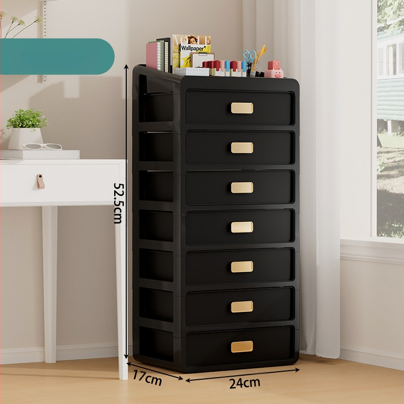 Plastična kutija za kozmetiku s ladicom ispod stola, japanskog stila organizator njege kože, velik kapacitet