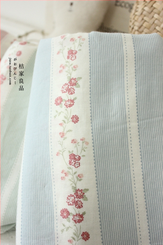 Памучна двуслойна марля за дрехи и спално бельо, корейски стил флорална шарка, майчино-бебешка класа, ръчно изработено