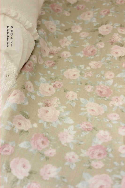 Памучна двуслойна марля за дрехи и спално бельо, корейски стил флорална шарка, майчино-бебешка класа, ръчно изработено