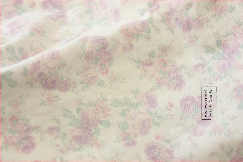 Памучна двуслойна марля за дрехи и спално бельо, корейски стил флорална шарка, майчино-бебешка класа, ръчно изработено