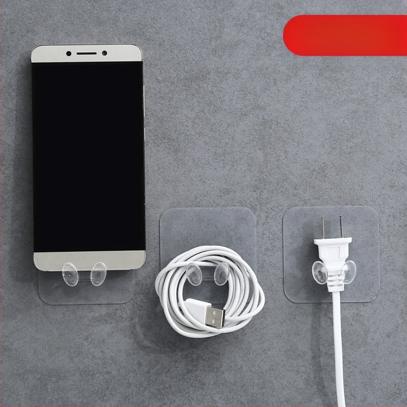 Cuier multifuncțional pentru priză cu bandă adezivă, organizator de cabluri pentru bucătărie, montaj fără găuri