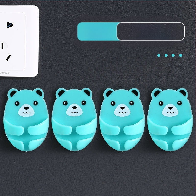 Cuier multifuncțional pentru priză cu bandă adezivă, organizator de cabluri pentru bucătărie, montaj fără găuri