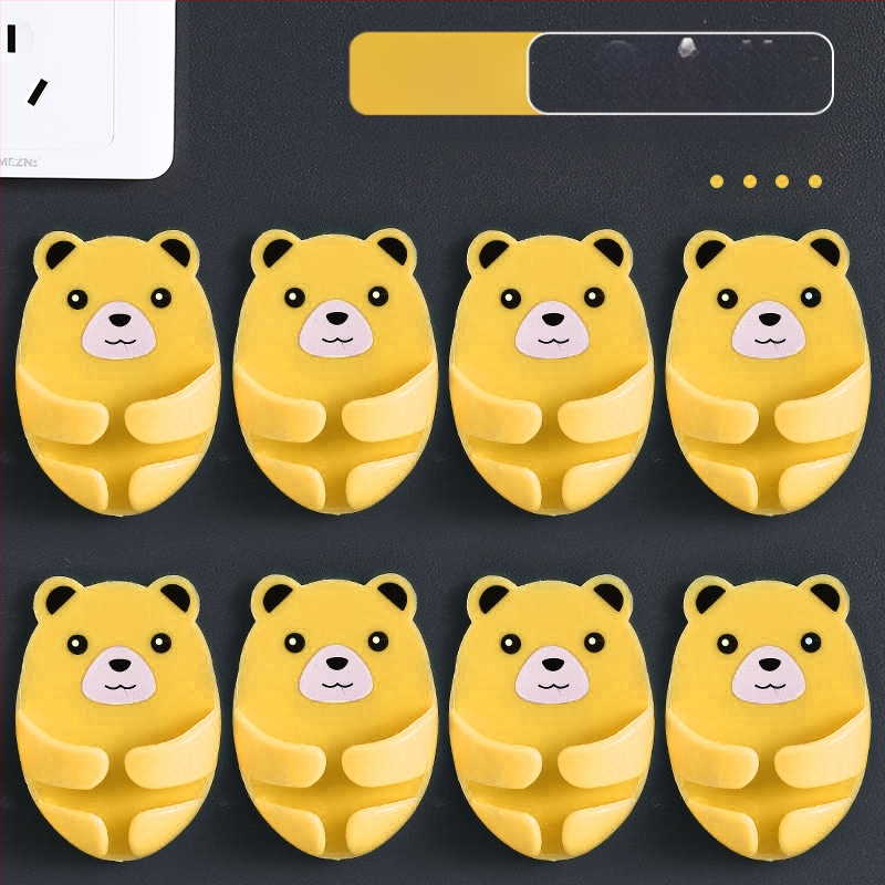 Cuier multifuncțional pentru priză cu bandă adezivă, organizator de cabluri pentru bucătărie, montaj fără găuri