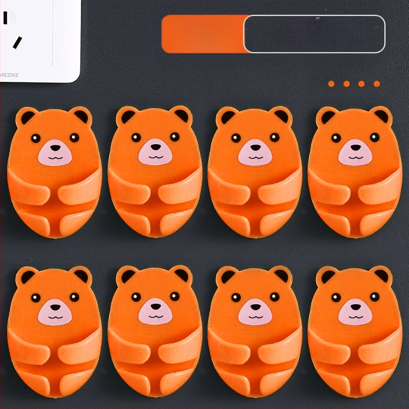 Cuier multifuncțional pentru priză cu bandă adezivă, organizator de cabluri pentru bucătărie, montaj fără găuri