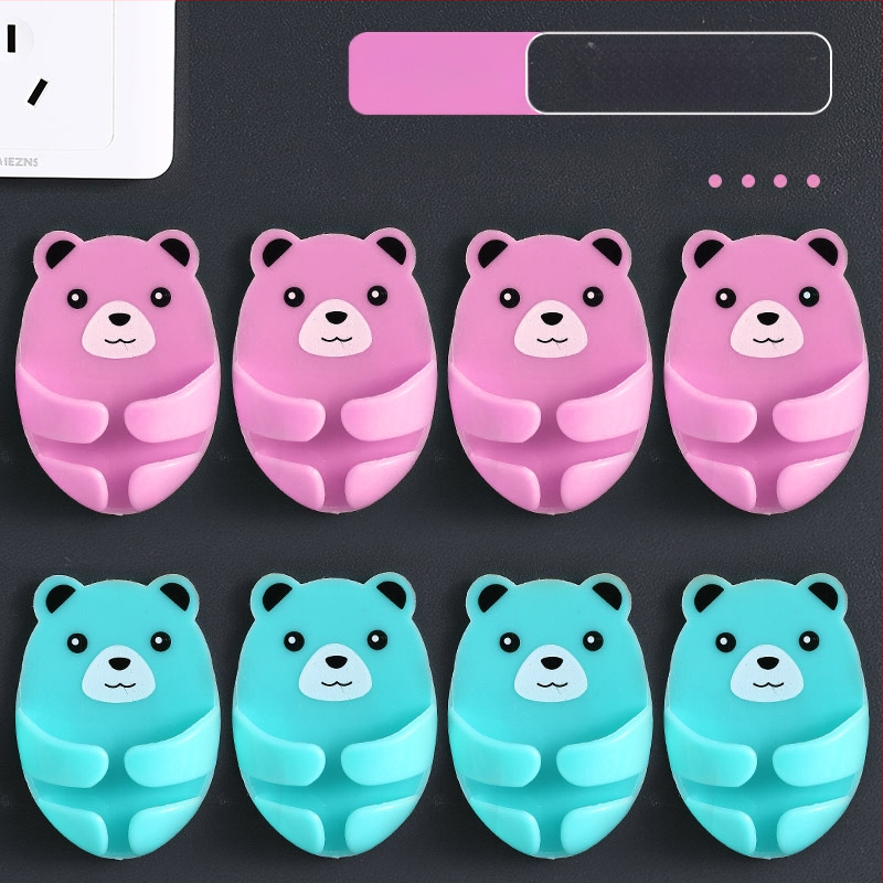 Cuier multifuncțional pentru priză cu bandă adezivă, organizator de cabluri pentru bucătărie, montaj fără găuri