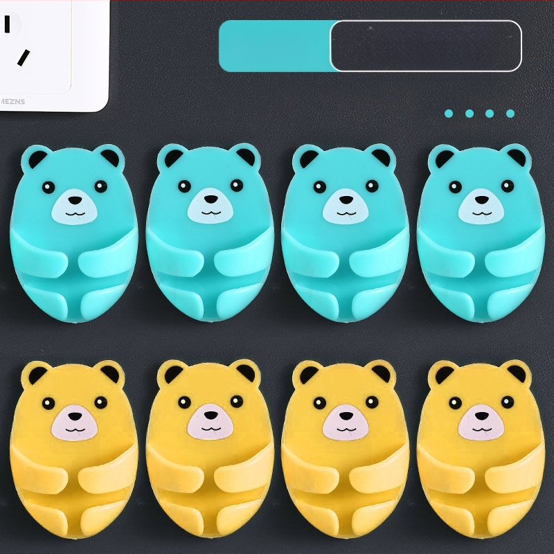 Cuier multifuncțional pentru priză cu bandă adezivă, organizator de cabluri pentru bucătărie, montaj fără găuri