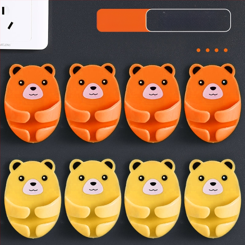 Cuier multifuncțional pentru priză cu bandă adezivă, organizator de cabluri pentru bucătărie, montaj fără găuri