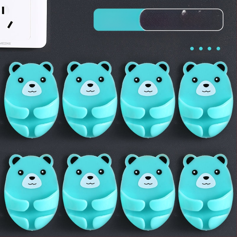 Cuier multifuncțional pentru priză cu bandă adezivă, organizator de cabluri pentru bucătărie, montaj fără găuri