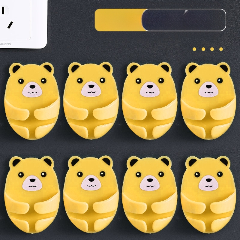 Cuier multifuncțional pentru priză cu bandă adezivă, organizator de cabluri pentru bucătărie, montaj fără găuri