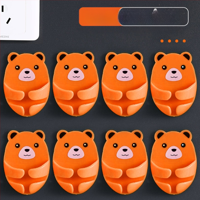 Cuier multifuncțional pentru priză cu bandă adezivă, organizator de cabluri pentru bucătărie, montaj fără găuri