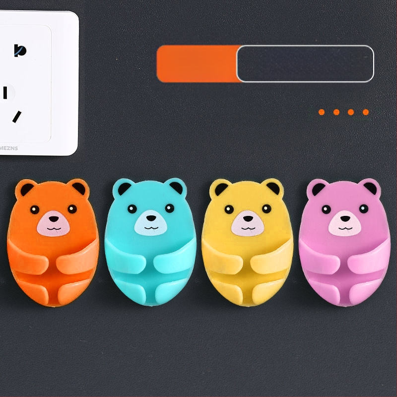 Cuier multifuncțional pentru priză cu bandă adezivă, organizator de cabluri pentru bucătărie, montaj fără găuri