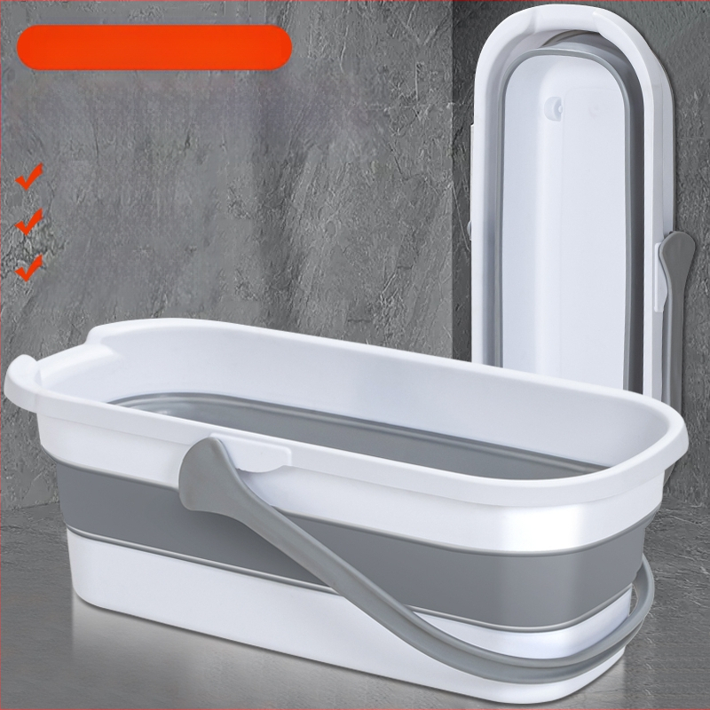 Сгъваема правоъгълна кофа за моп, пластмасова, марка Other, не е внесена, друго време на пускане на пазара