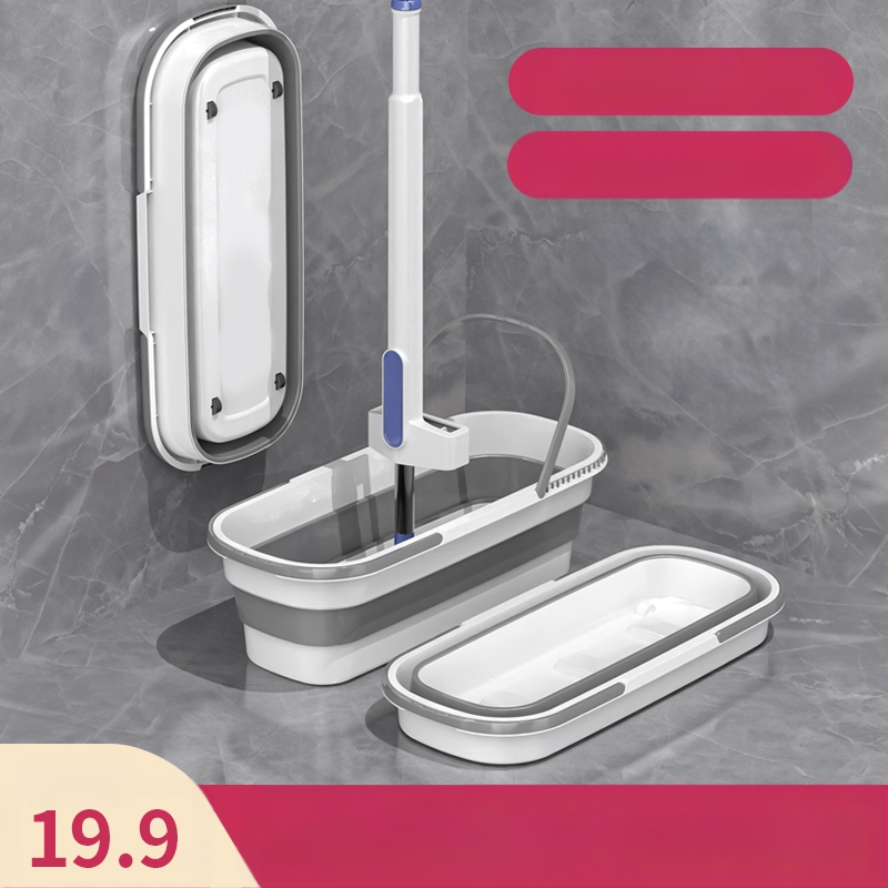 Сгъваема правоъгълна кофа за моп, пластмасова, марка Other, не е внесена, друго време на пускане на пазара