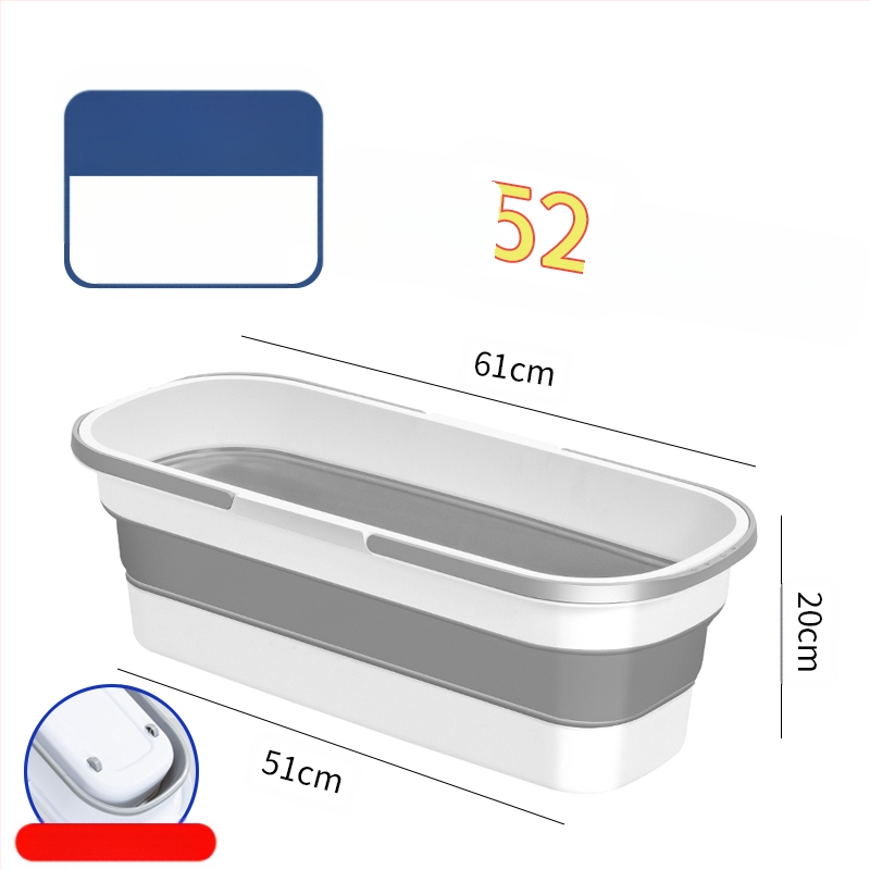 Сгъваема правоъгълна кофа за моп, пластмасова, марка Other, не е внесена, друго време на пускане на пазара
